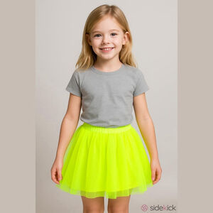 Crewcuts neon yellow tippy toe tulle skirt
